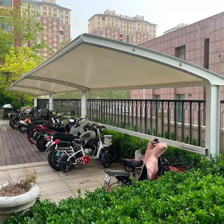 山丹县膜结构电动车棚